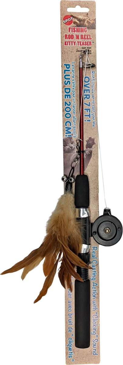 Picture of Ethical 39092 Fishing Rod N Reel Kitty Teaser - Assorted Color