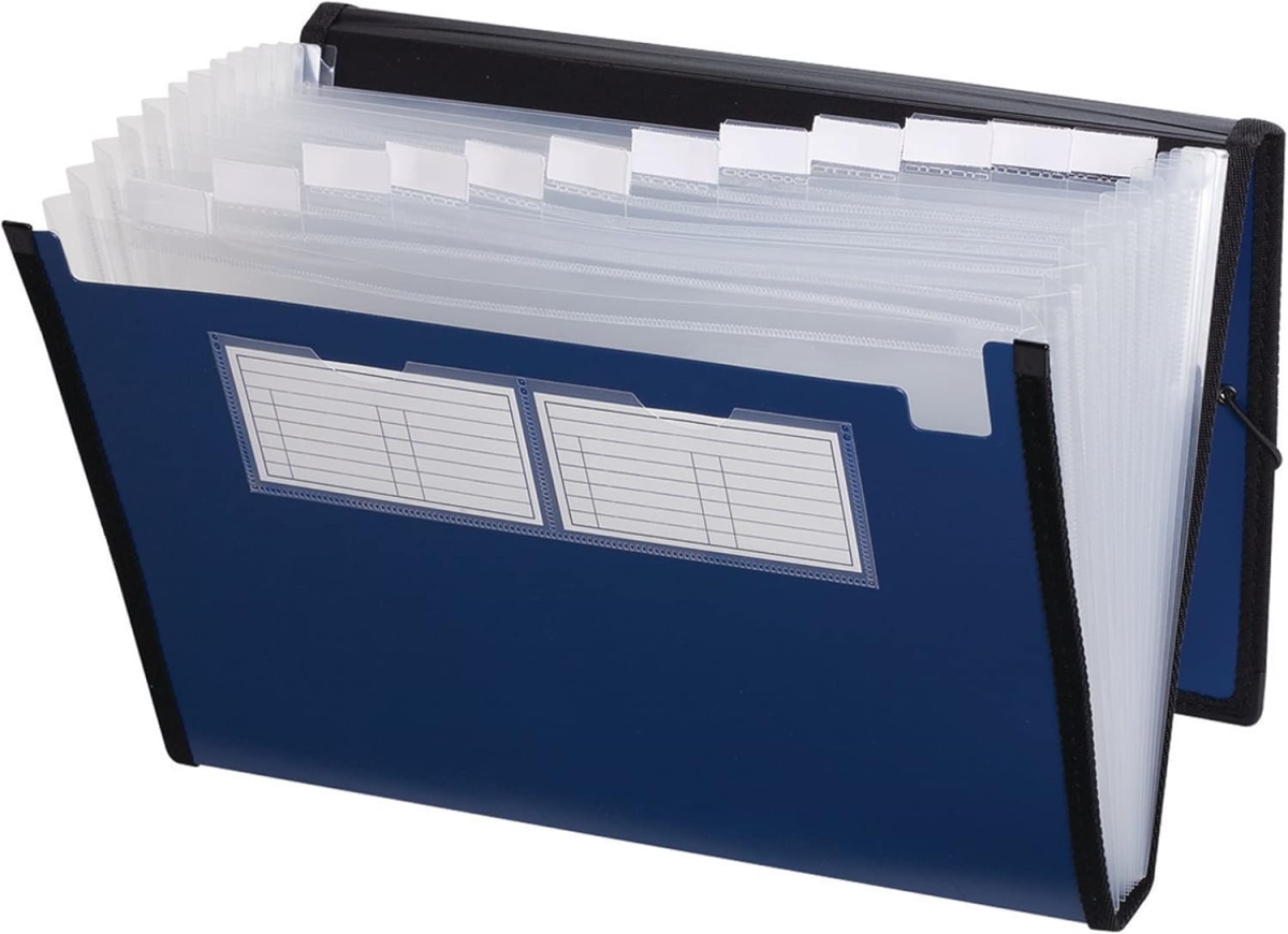 Pendaflex Expanding File - Metallic Blue - Letter Size - 13 Pockets - Durable Design