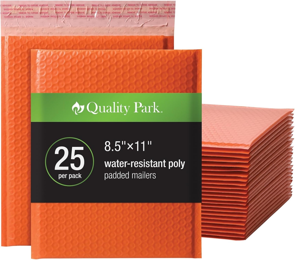 QUA85868 4 Count 8.25 x 11 in. Quality Park Bubble Mailer, No.2 Orange - 25 per Box