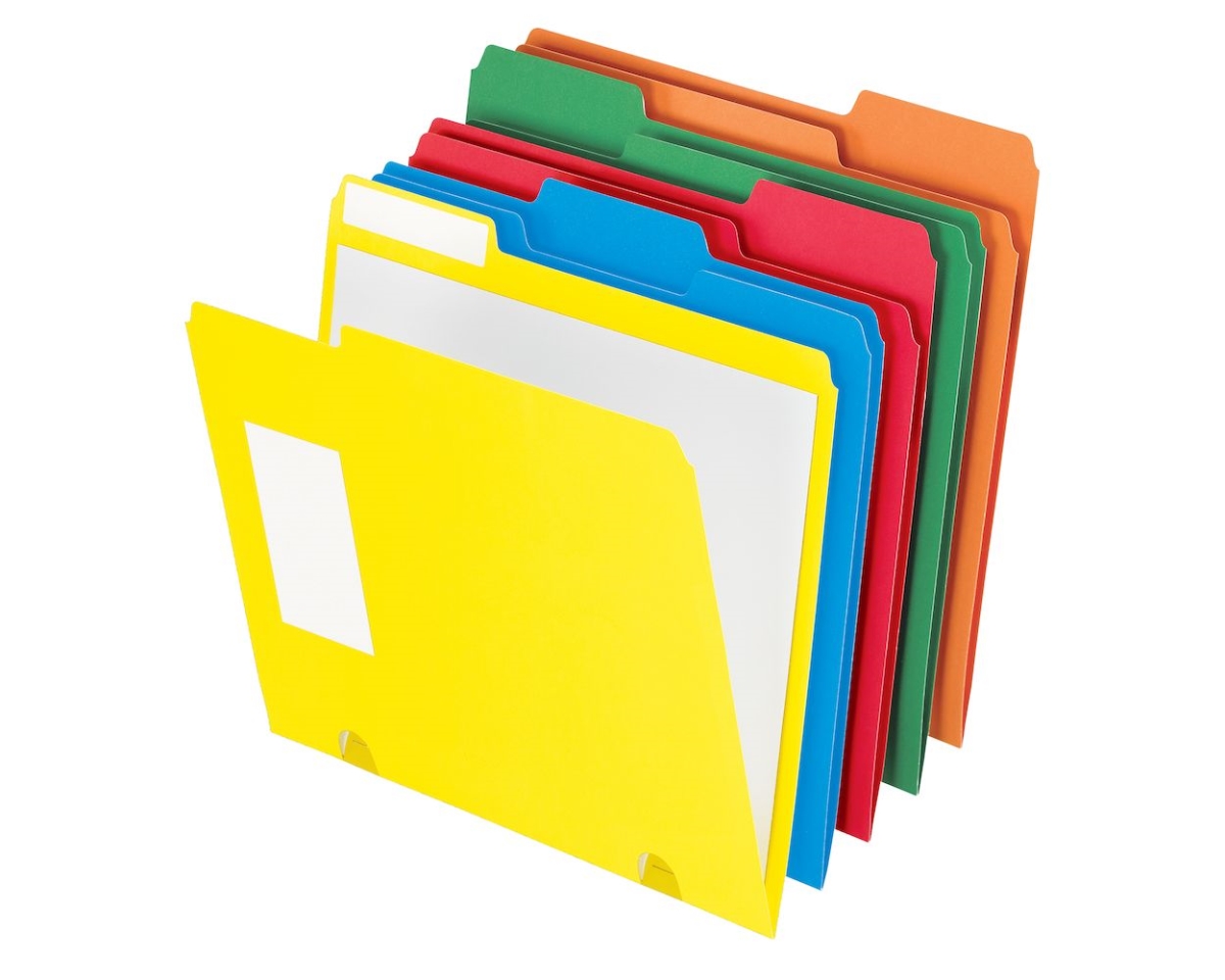 D40507 Pendaflex Color File Folders, Assorted Color - 15 Per Pack
