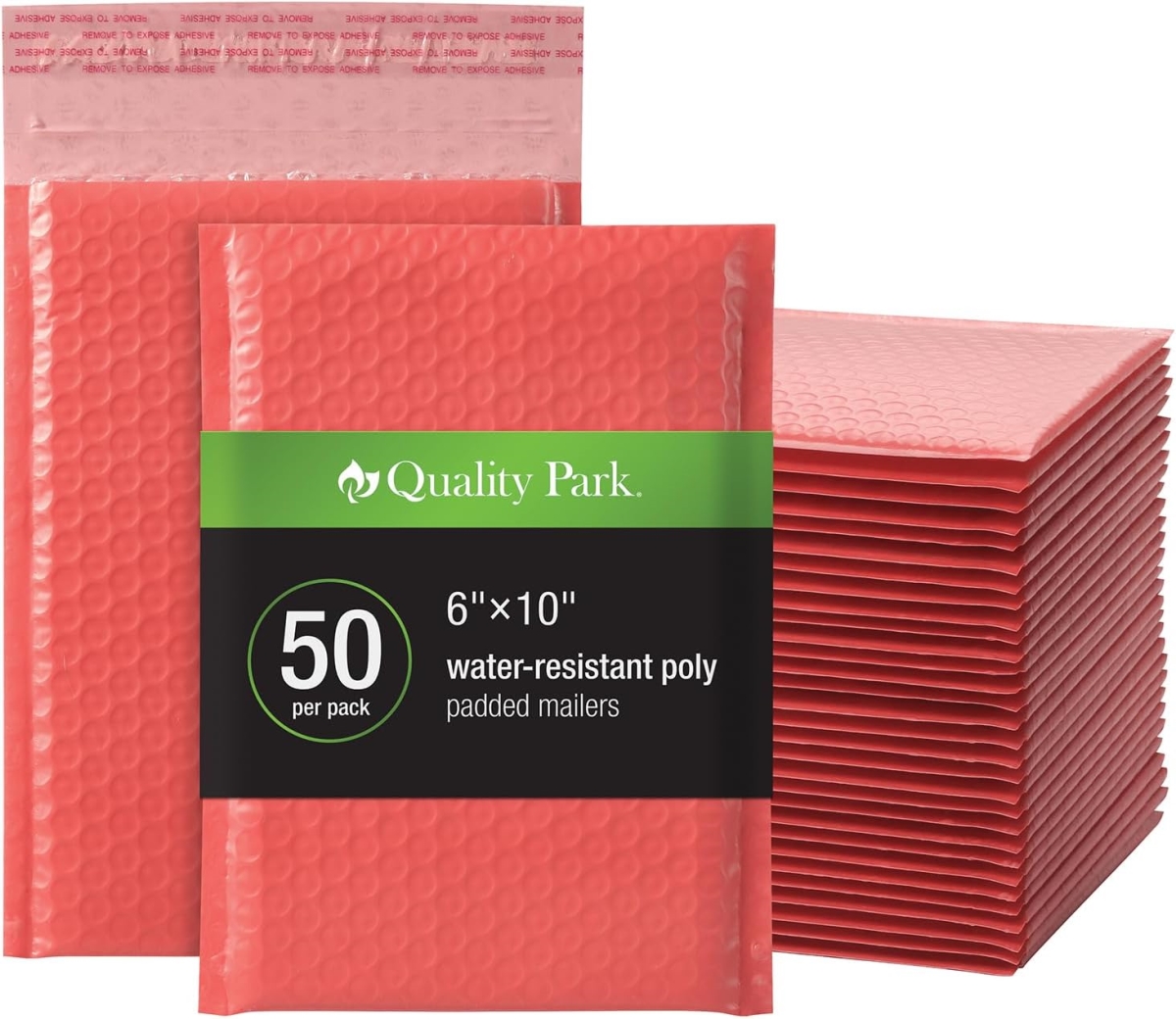 QUA85866 4 Count 6 x 9 in. Quality Park Bubble Mailer, No.0 Coral - 50 per Box