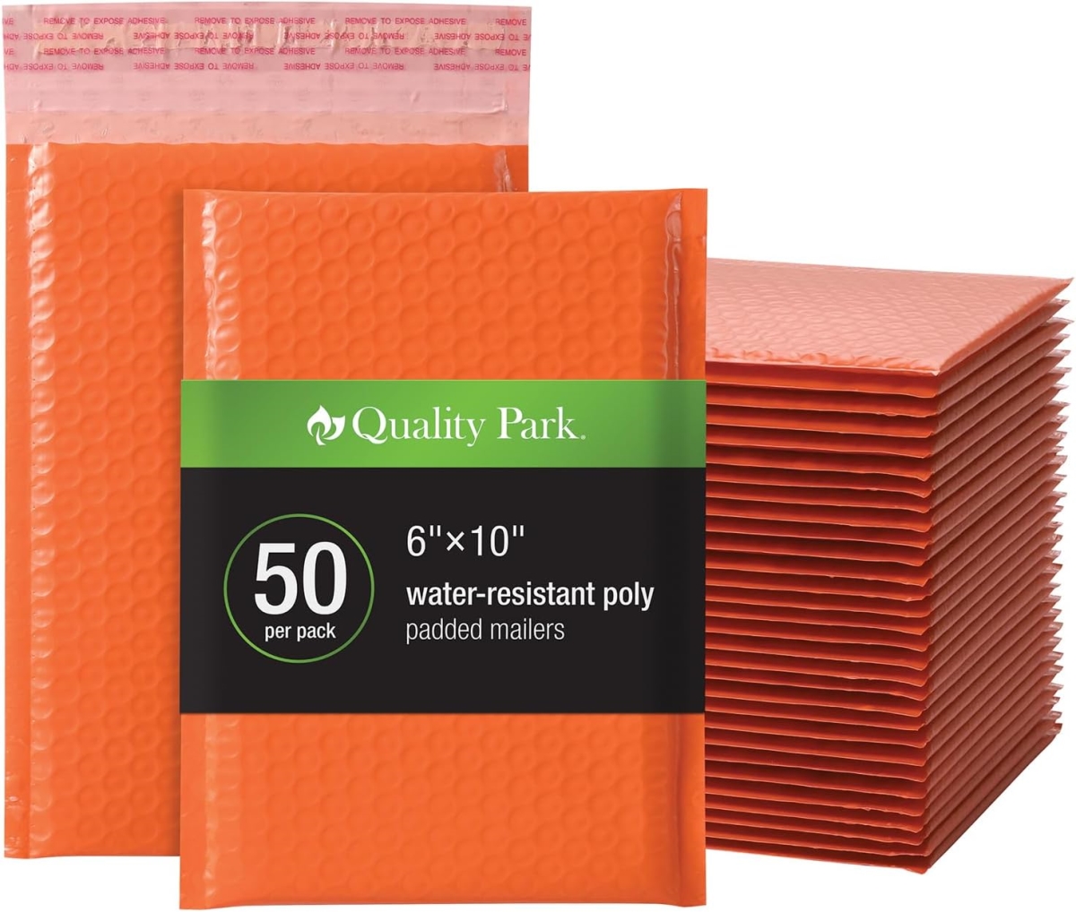 QUA85863 4 Count 6 x 9 in. Quality Park Bubble Mailer, No.0 Orange - 50 per Box