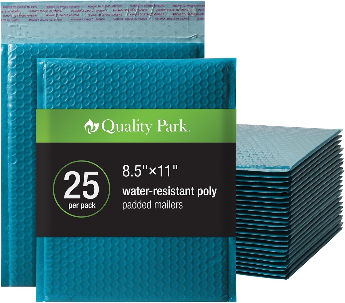 QUA85867 4 Count 8.25 x 11 in. Quality Park Bubble Mailer, No.2 Blue - 25 per Box