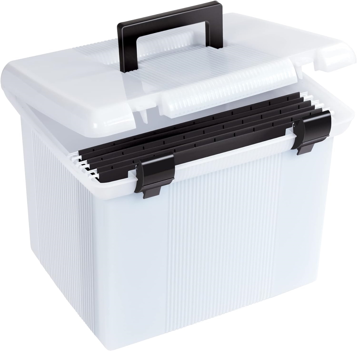 Pendaflex Portable File Box - Frosted White - Letter Size - Heavy Duty Design