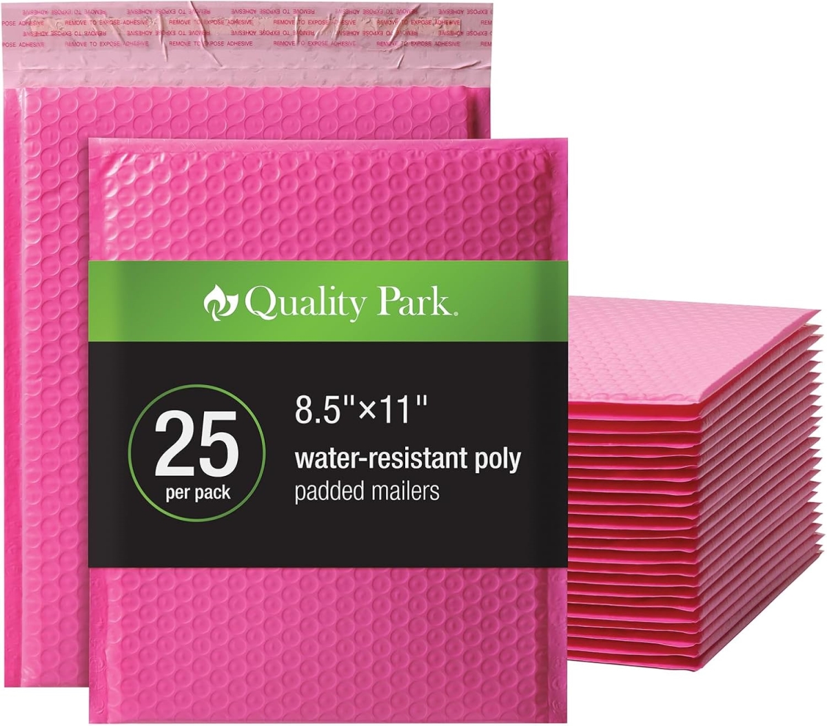 QUA85861 4 Count 8.25 x 11 in. Quality Park Bubble Mailer, No.2 Pink - 25 per Box