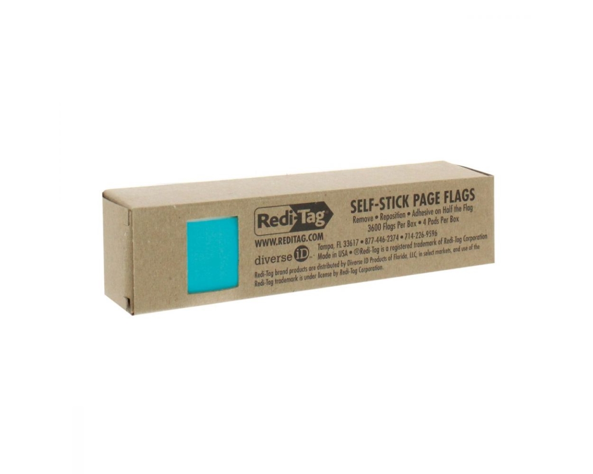 B20035 0.187 x 1 in. Redi-Tag Mini Page Flags in Bulk, Blue