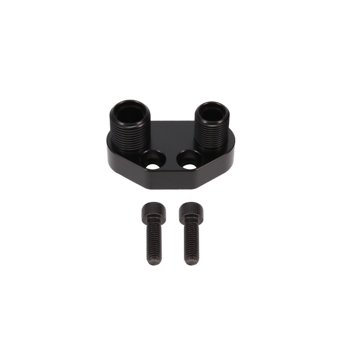 HC5100BK Black Sanden SD-7 AC Compressor Manifold - Straight