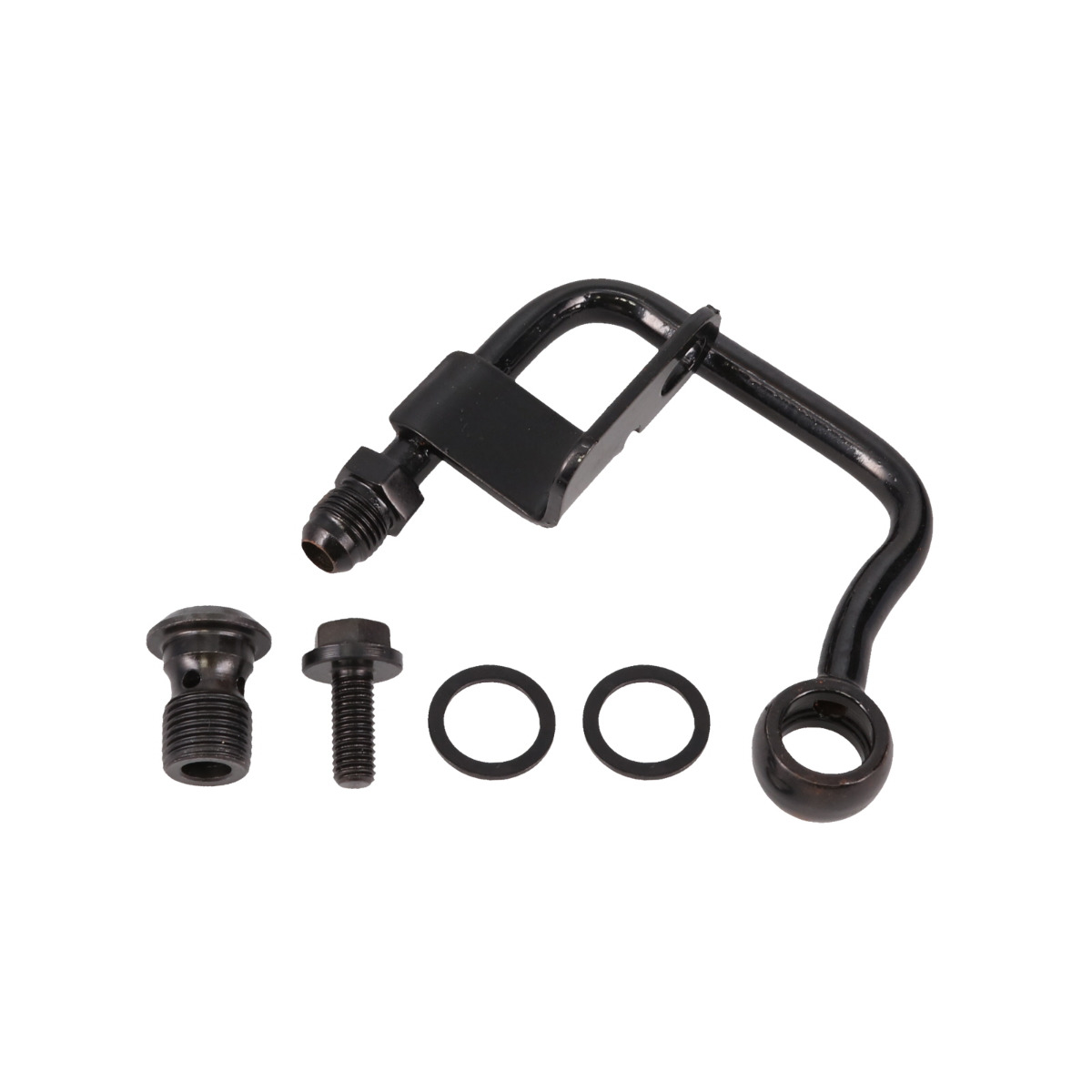 JM2014BK GM Type II Power Steering Pump Mid-Mount Hard Line, Black