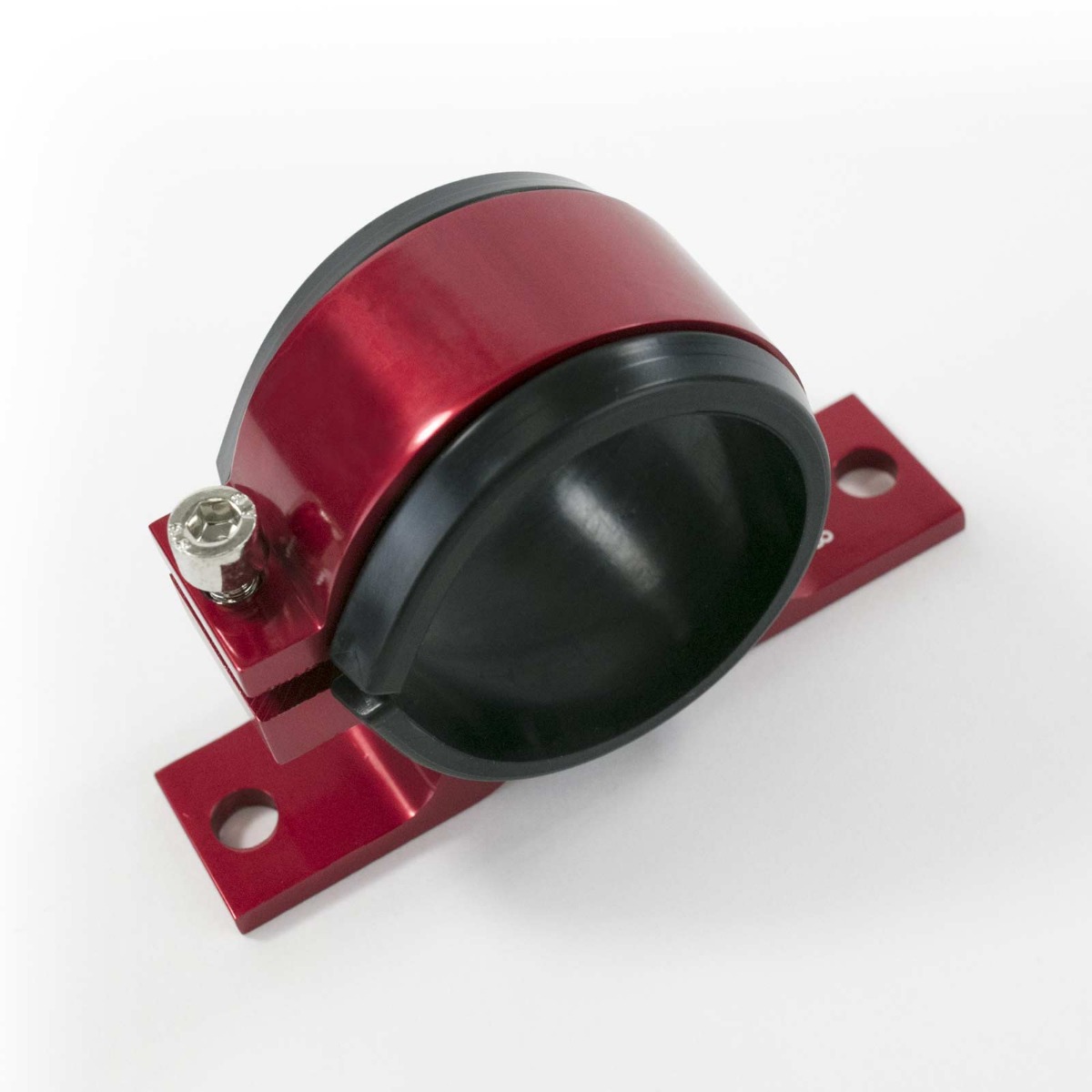 JM1027R Red Aluminum Inline Fuel Filter Bracket