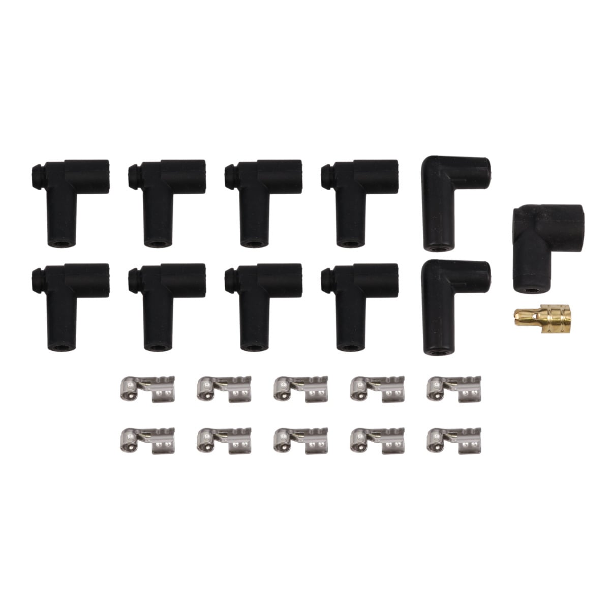 85005 90 deg Spark Plug Boot & Male Cap Terminal Kit
