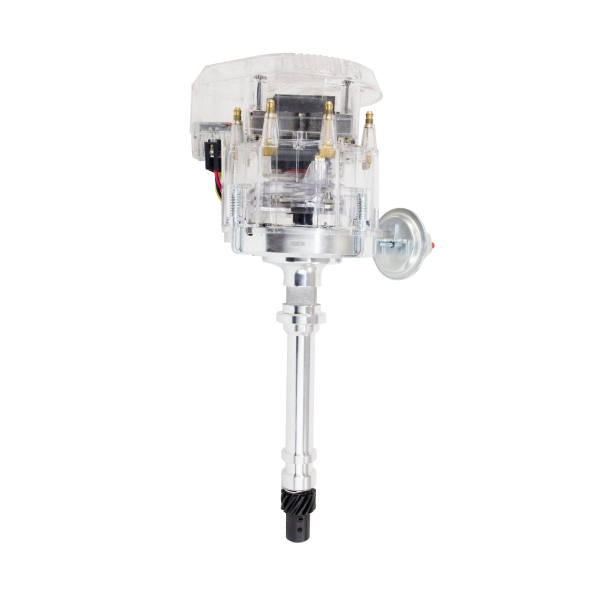 Chevy V8 Super Cap HEI Distributor, Clear