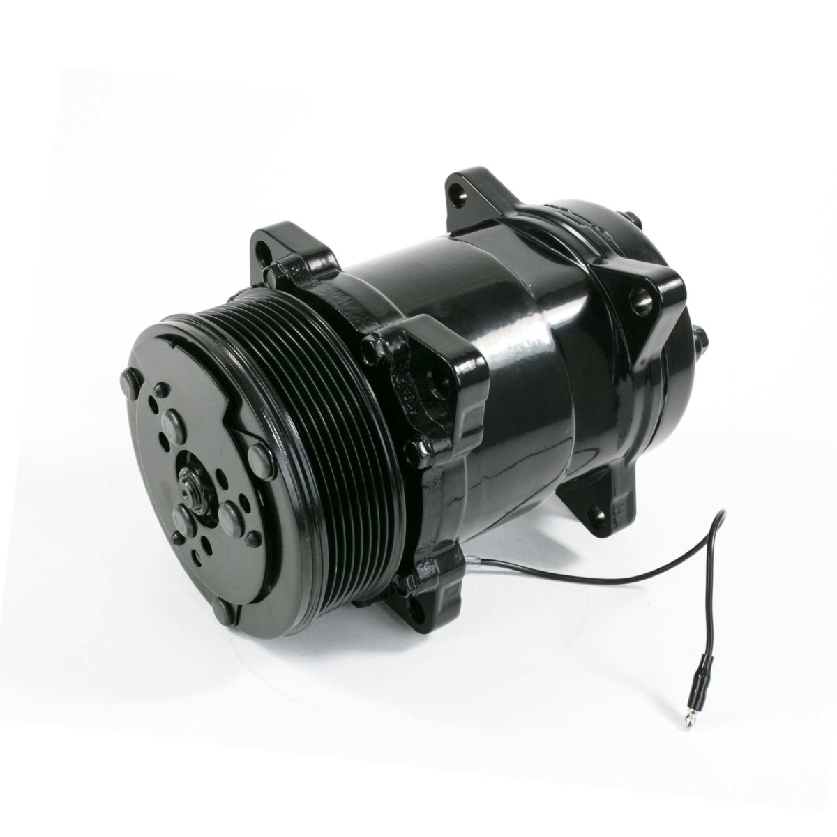 Sanden 508 Style Black Clutch Serpentine All Black AC Compressor