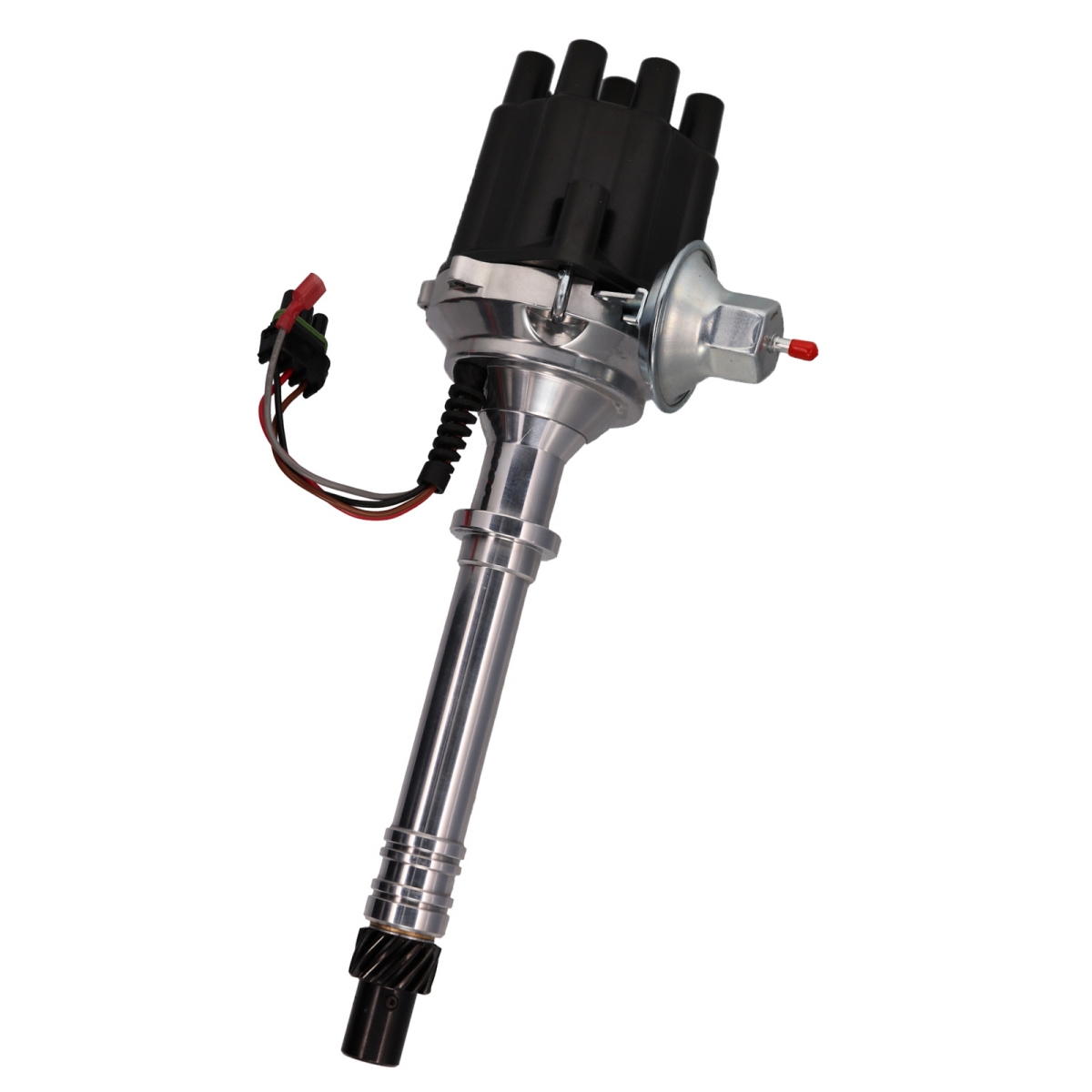 JM7701-2FBK Chevy Small & Big Block V8 Pro Series Ready to Run Distributor with Fixed Collar & Female Cap