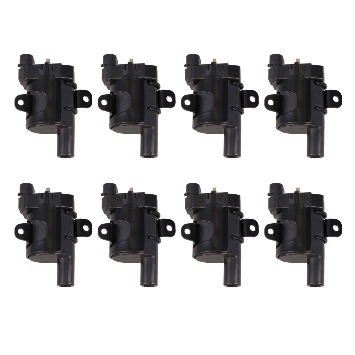 81016-8BK Truck Style High Performance Ignition Coils for 1999-2007 GM LS, Black - Set of 8
