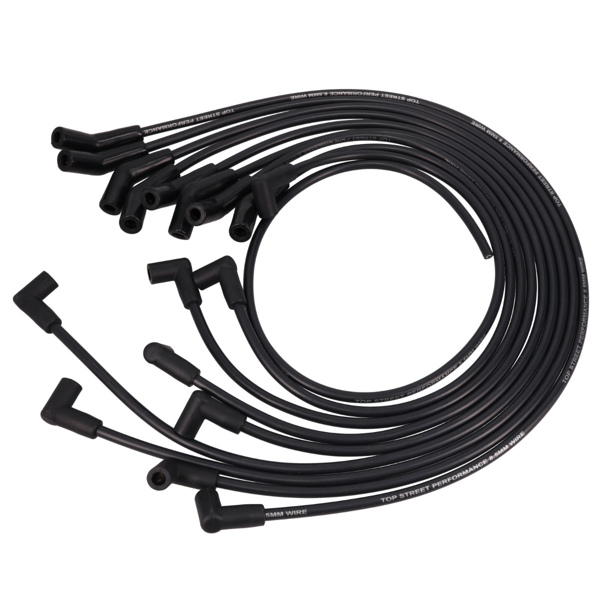 88032 8.5 mm Chevy Big Block Spark Plug Wire Set with 135 deg Plug Boots, Black