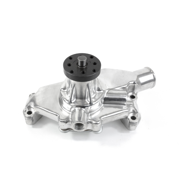 HC8013P Polished Chevy Small Block Short-Style Reverse Rotation High-Flow Mechanical Water Pump