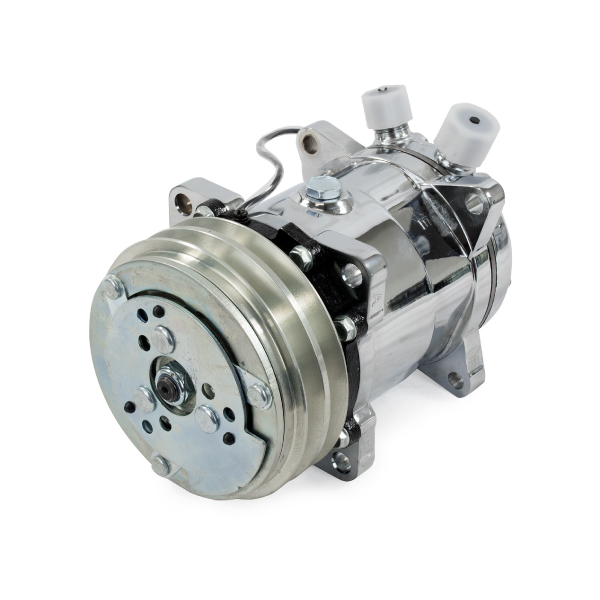 Sanden 508 Style Silver Clutch V-Belt AC Compressor