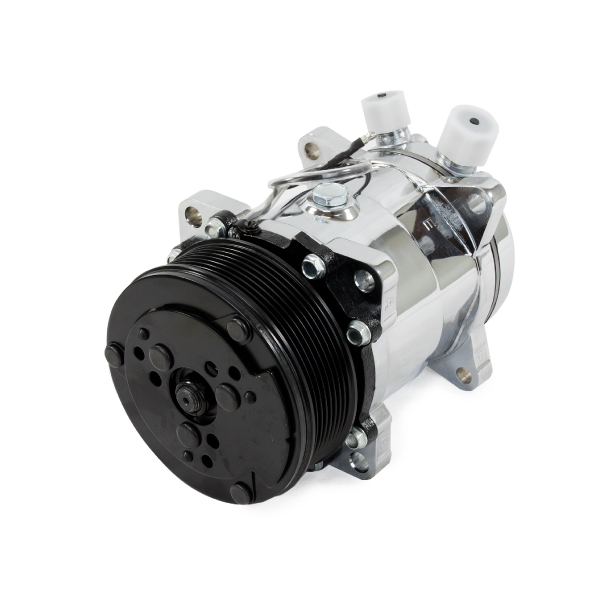Sanden 508 Style Black Clutch Serpentine AC Compressor