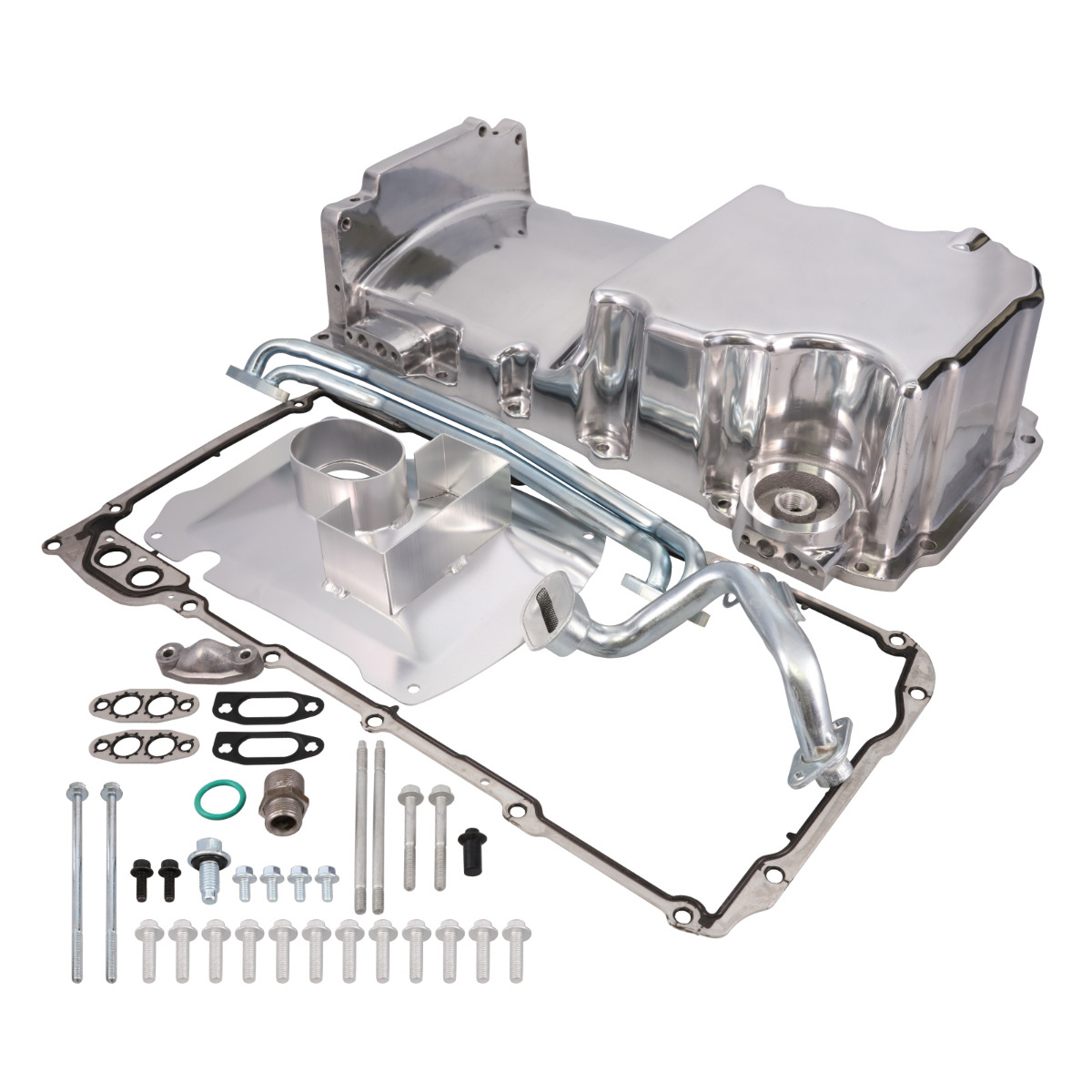 81076P Low Profile Retro Fit Front Sump Pan, Polished