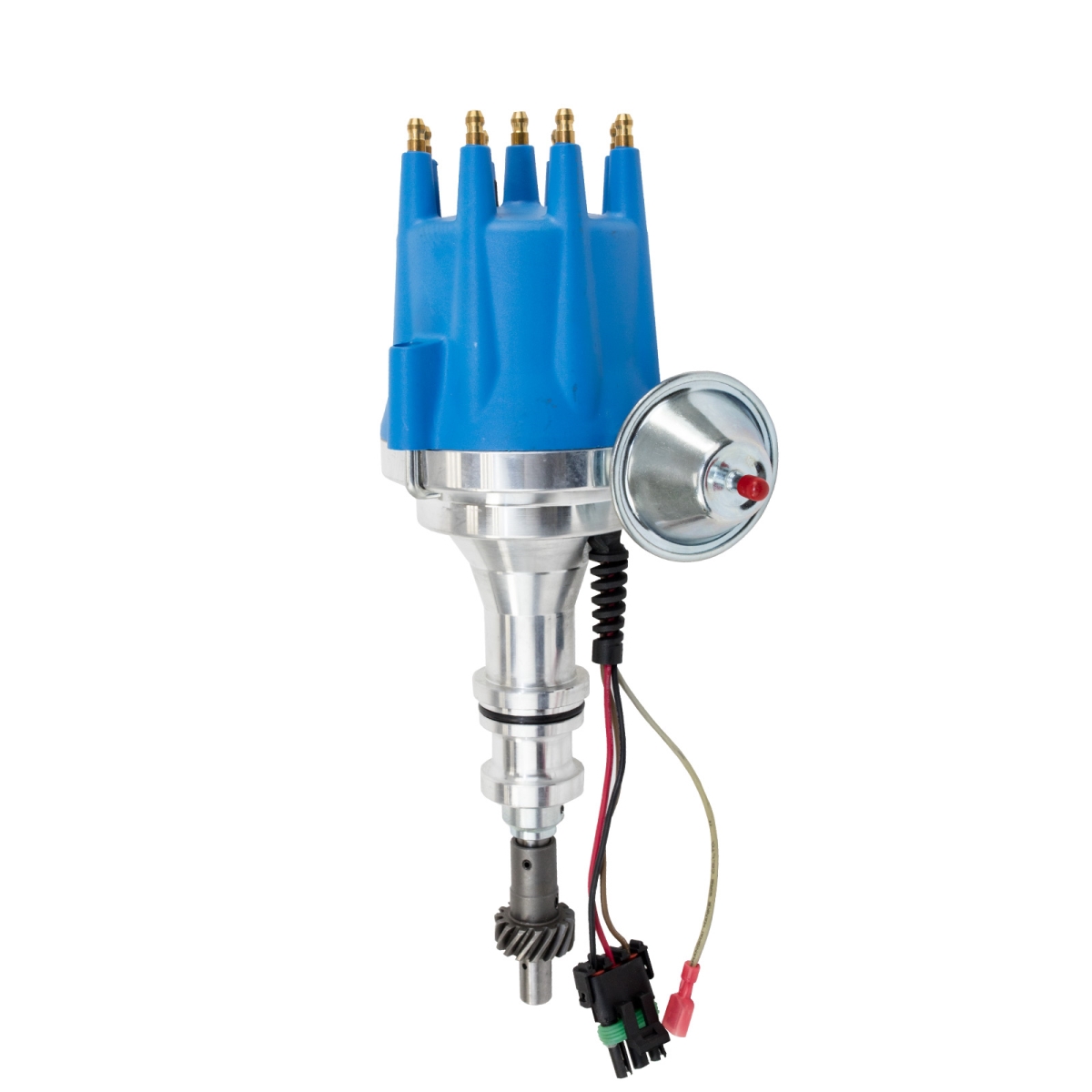 JM7710-5BL Ford 351W V8 Pro Series Ready to Run Distributor, Blue