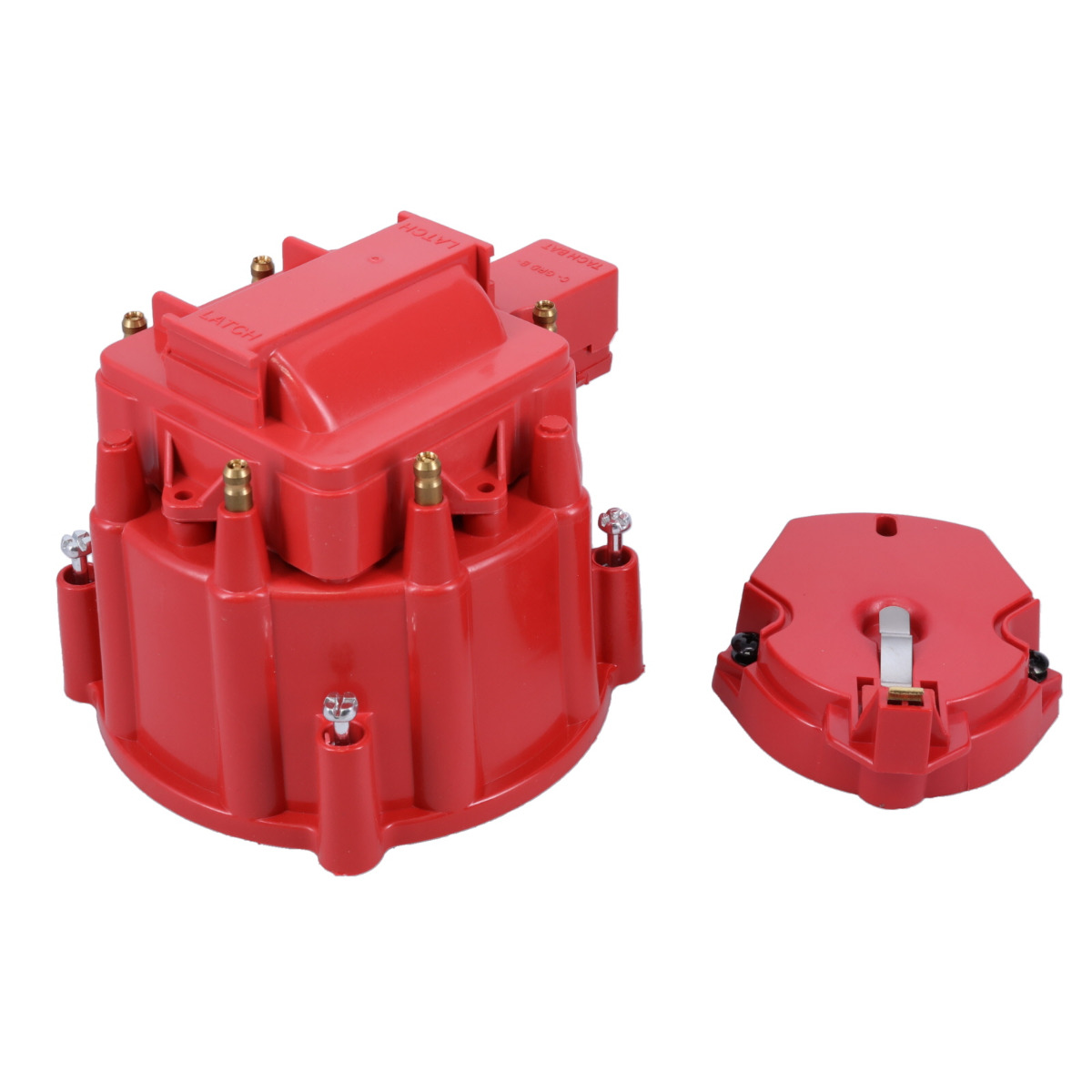 JM6949R Odd Fire 6-Cylinder HEI Cap & Rotor Kit, Red