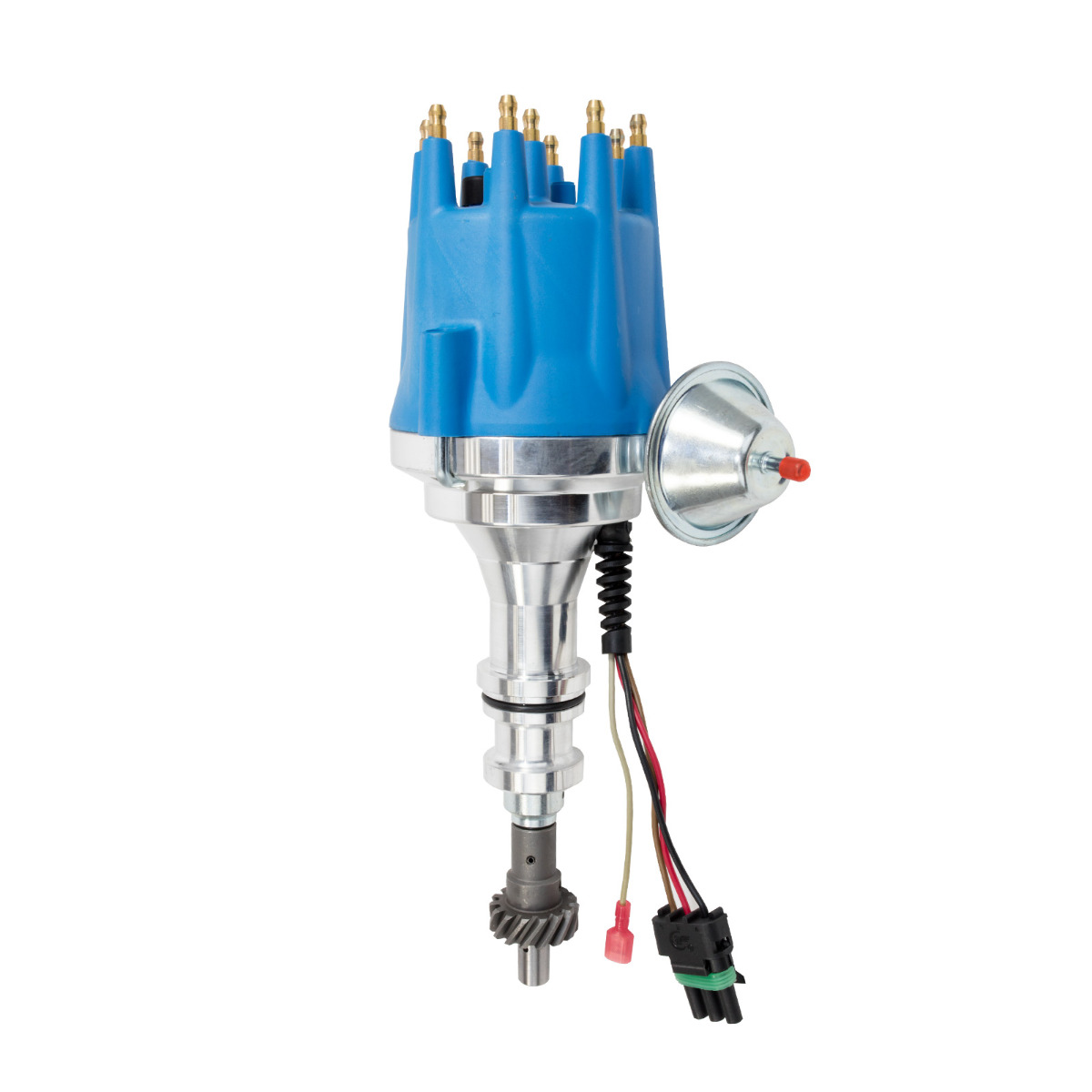 JM7706BL Cap Ford Big Block & 351C Pro Series Ready to Run Distributor, Blue