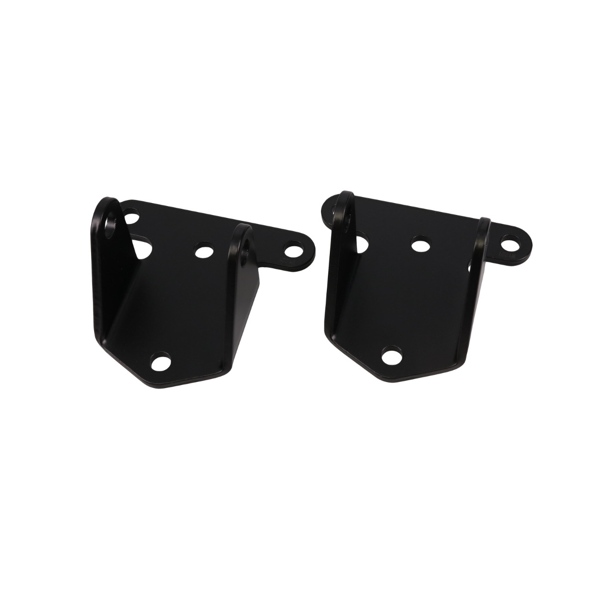 81106BK Chevy V8 0.188 in. Thick Solid Steel Engine Mounts, Black