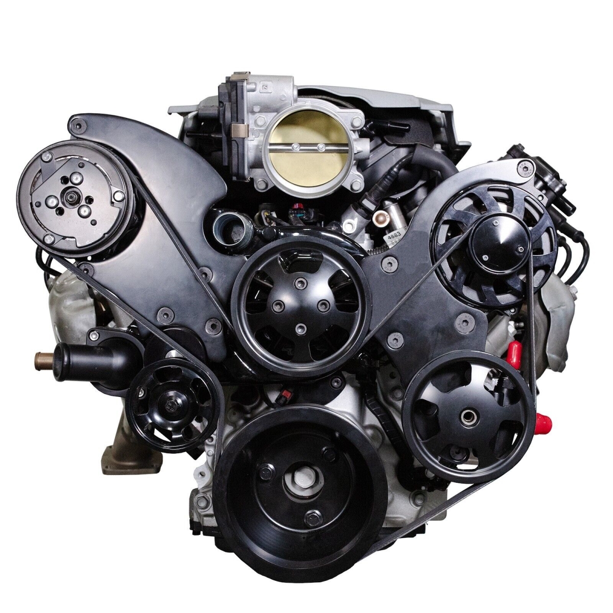 81500BK LT Serpentine Front Drive System, Black