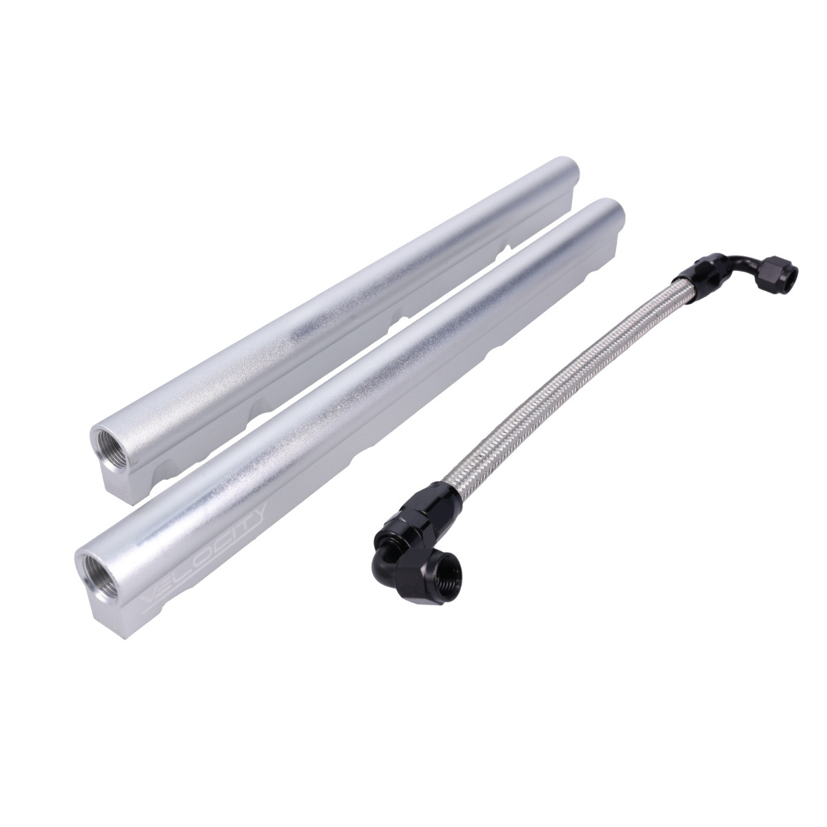 81010CA OEM Style Clear Anodized Billet Aluminum High Performance Fuel Rail Kit