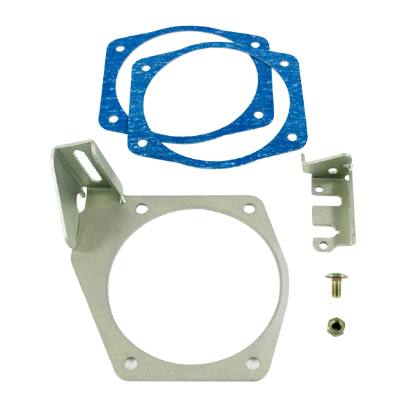 81013SL Silver 105 mm 4-Bolt LS Throttle Cable Bracket