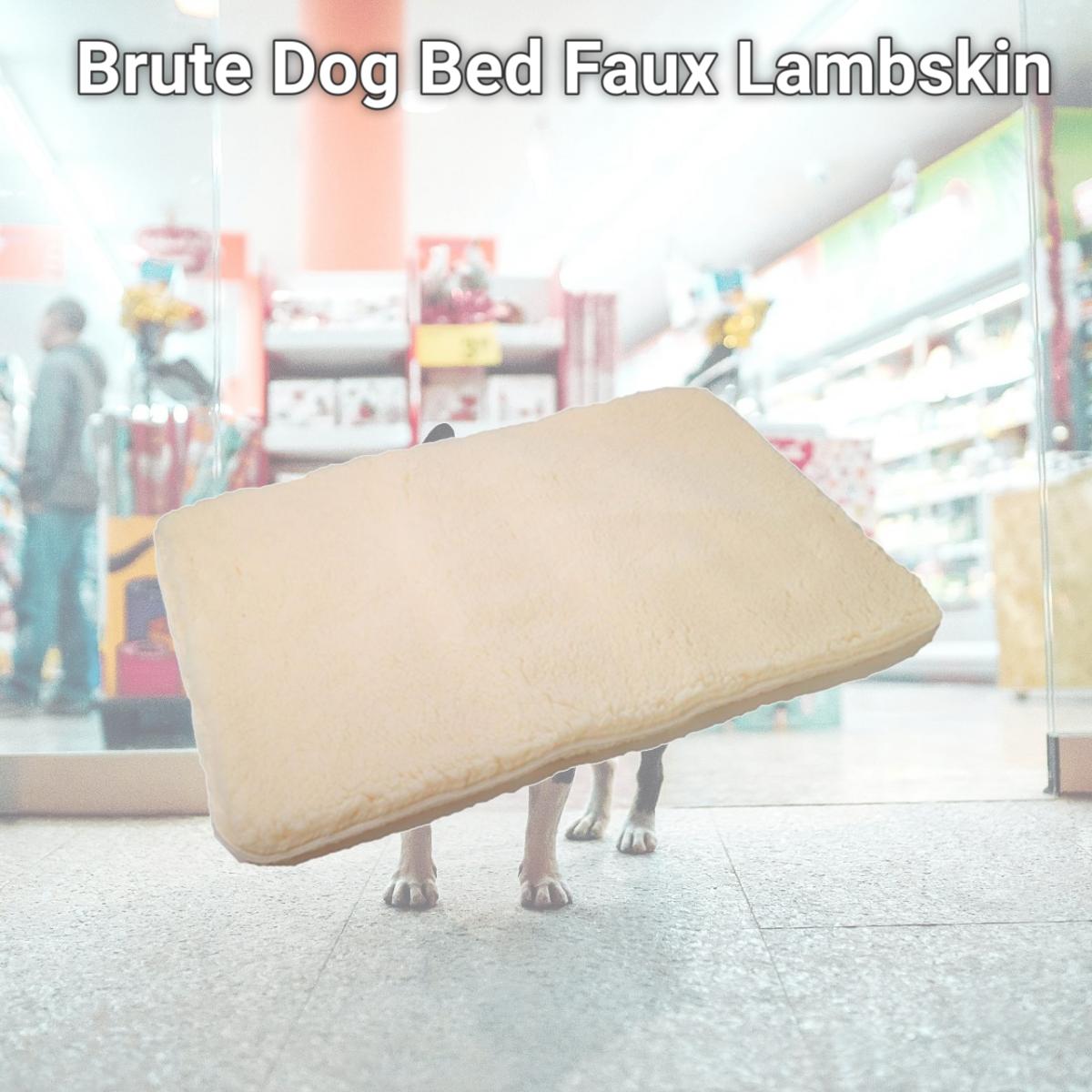 Picture of Alphapooch BB-3040-9-UL Brute Dog Bed Faux Lambskin