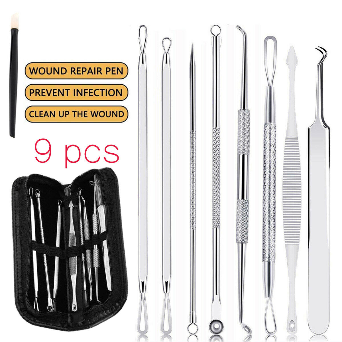 Picture of Topklin Merchandise ANBR Acne Needle Blackhead Remover Pimple Blemish Comedone Extractor Tweezer Tool Kit