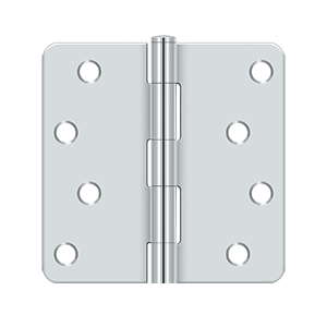 Polished Chrome Hinge - Polished Chrome - 4 x 4 x 0.25 in.