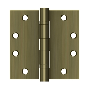 S45BBU5 4.5 x 4.5 in. Square Hinge, Antique Brass