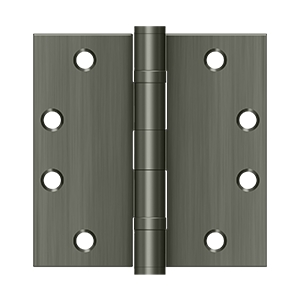 S45BBU15A 4.5 x 4.5 in. Square Hinge, Antique Nickel