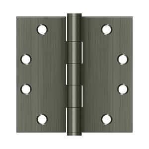 S45U15A 4.5 x 4.5 in. Square Hinge, Antique Nickel