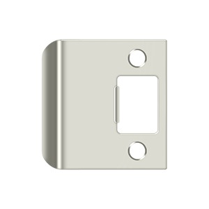 Extended Lip Strike Plate, 2-1/4" Overall Bright Nickel