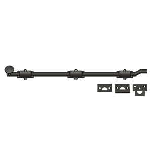 FPG1810B Surface Bolt With Off-set, 18 in. - Polished Polished Chrome