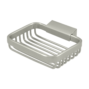 WBR4535U15 Solid Brass Rectangular Soap Holder, Satin Nickel - 4.5 in.
