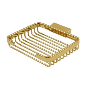 WBR6050CR003 Solid Brass Rectangular Soap Holder in PVD Brass - 6 in.