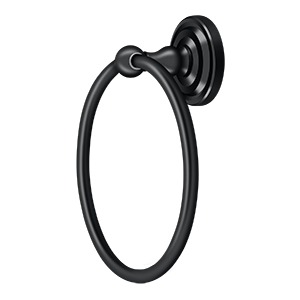 R2008-U19 R Series Towel Ring - Paint Black, 5.25 in.
