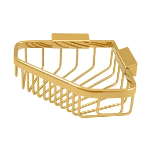 Picture of Deltana WBC6353CR003 Corner Pentagon Wire Basket &#44; PVD Brass