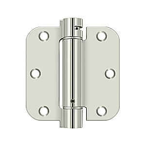 Square Hinge Brass - 3.5 x 3.5 x 0.63 in. - Polished Nickel