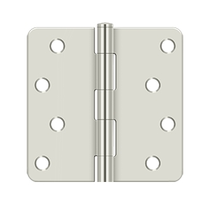 Rad Hinge - Polished Nickel - 4 x 4 x 0.25 in.