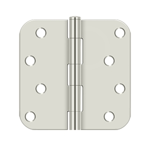 Rad Hinge - Polished Nickel - 4 x 4 x 0.625 in.