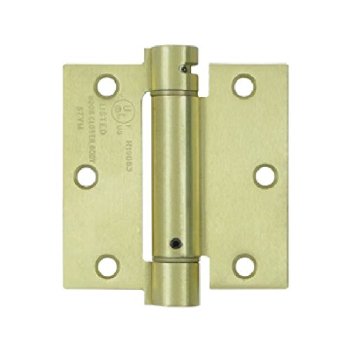 DSH35U4 Sprint Hinge, 3.5 x 3.5 x 0.25 in. - Brushed Brass
