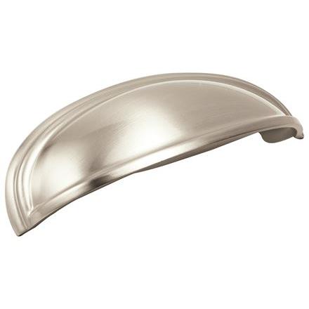 3 in. & 4 in. Center to Center Ashby Cup Pull, Satin Nickel