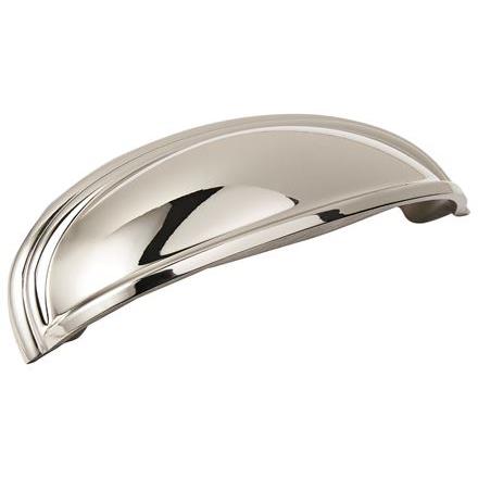3 in. & 4 in. Center to Center Ashby Cup Pull, Bright Nickel