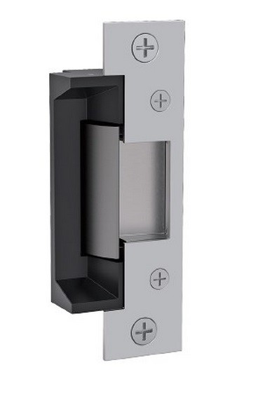 12-24V DC Electric Strike Body with Latchbolt Monitor, Satin Stainless Steel