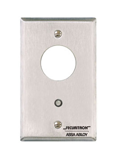 Single Gang Mortise Key Switch Momentary - Satin Stainless Steel